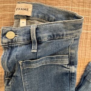 Frame Denim Women's High Rise Blue Jeans
